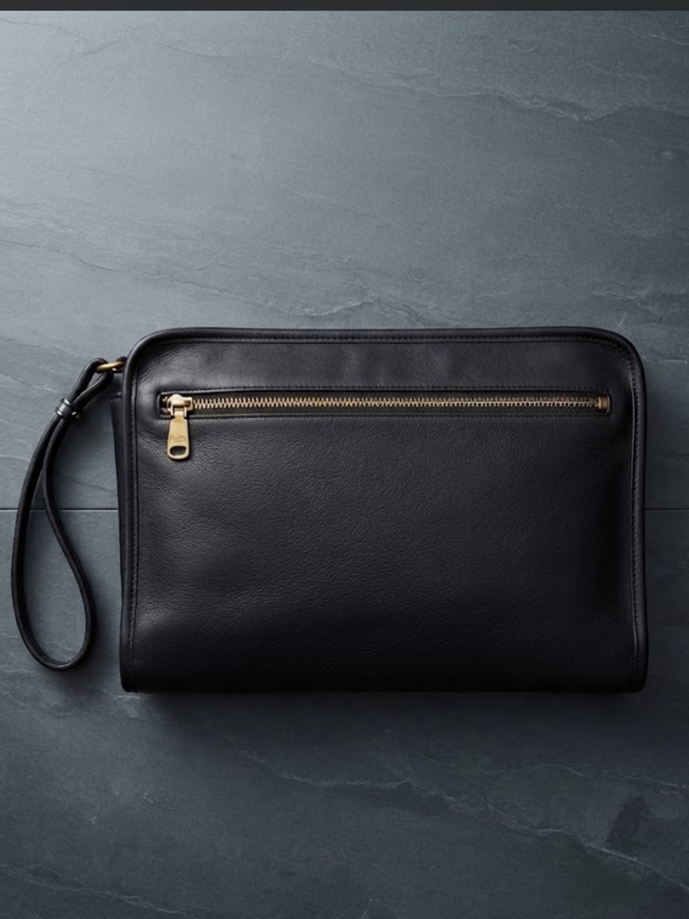 Vintage Coach International Clutch 9833 Mahogany Leather